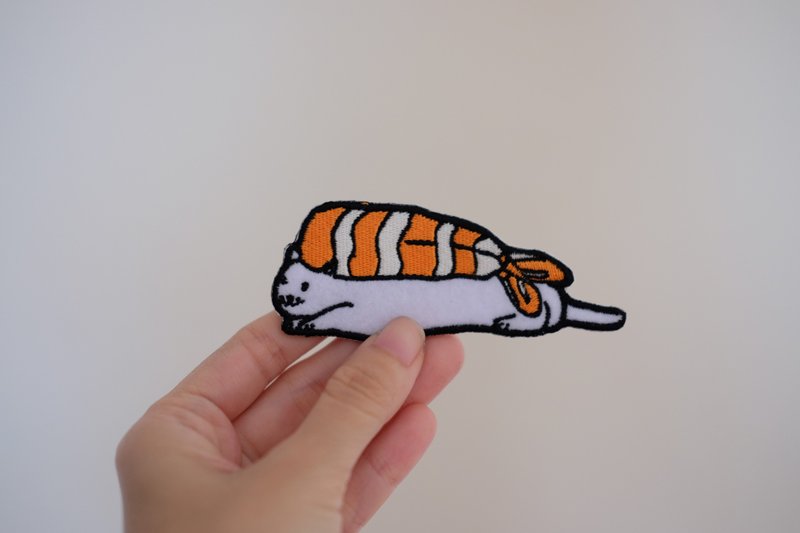Sushi Cat Iron On - 其他 - 棉．麻 橘色