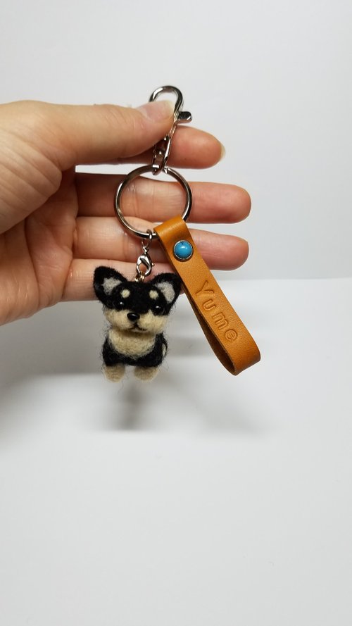 ちゃっぴーページ メモリアルチワワキーホルダー 羊毛フェルトハンドメイド ちゃっぴー様専用ページ メモリアルチワワキーホルダー 羊毛