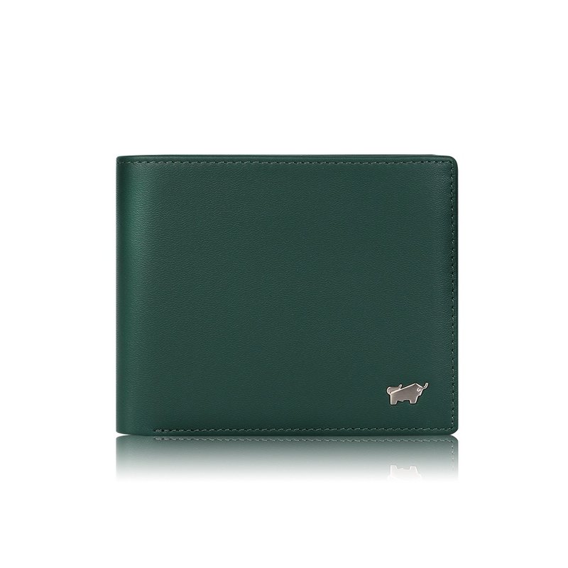 [Free upgrade gift packaging] Charming embossed cowhide leather wallet (various styles) - Botanical Garden Green/BF508 - กระเป๋าสตางค์ - หนังแท้ สีเขียว