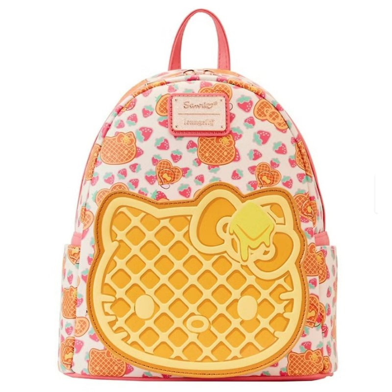 Loungefly Hello Kitty 格子圖案迷你背包 - 後背包/背包/書包 - 人造皮革 