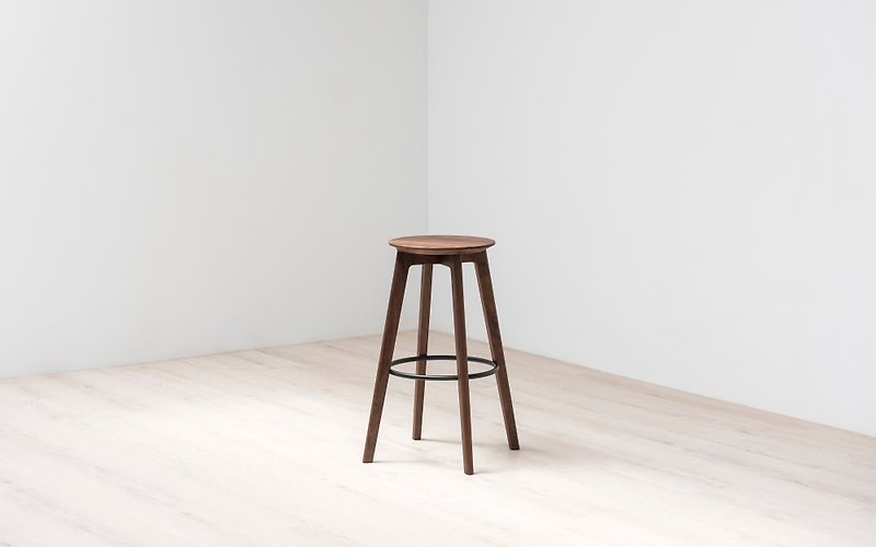 L21 high stool / walnut - Chairs & Sofas - Wood Brown