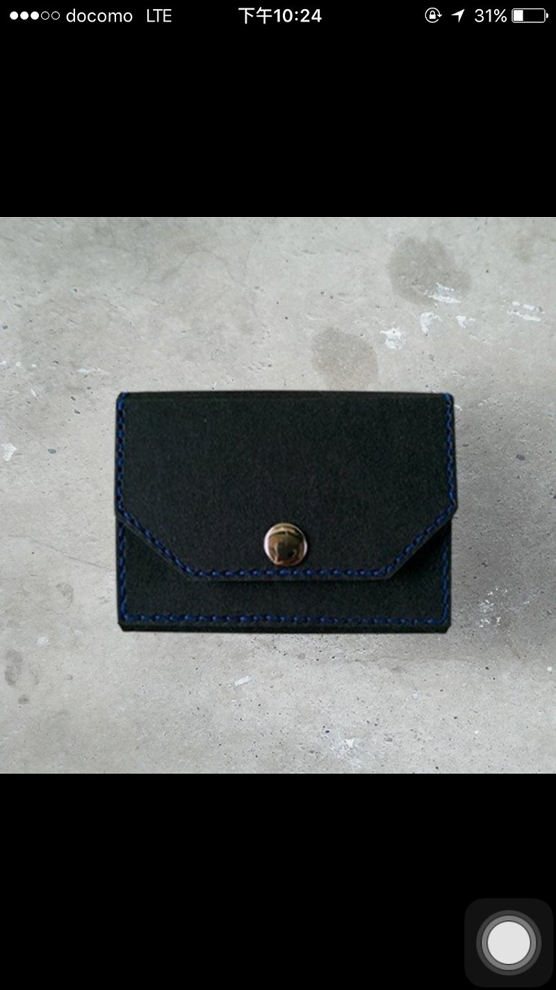 Chia-Ling Chen Customized Area - กระเป๋าใส่เหรียญ - กระดาษ สีดำ