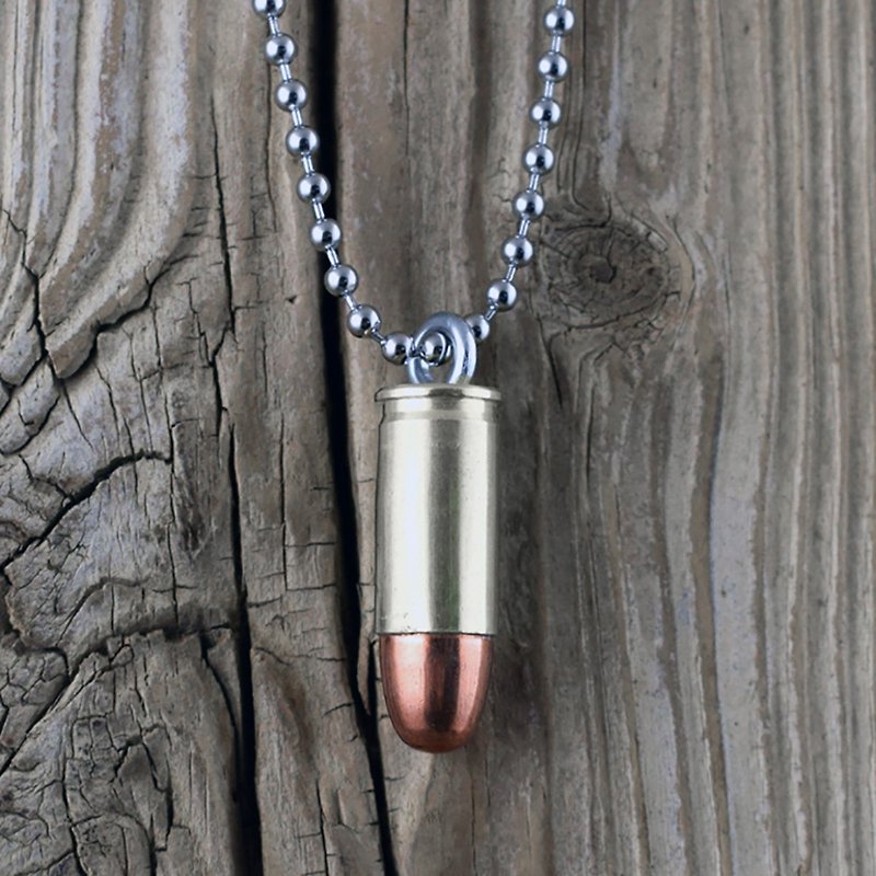 Bullet Designs 9mm Pistol Bullet Necklace/Metal Retro Style Trendy Trendy Brand Necklace - Necklaces - Other Metals 