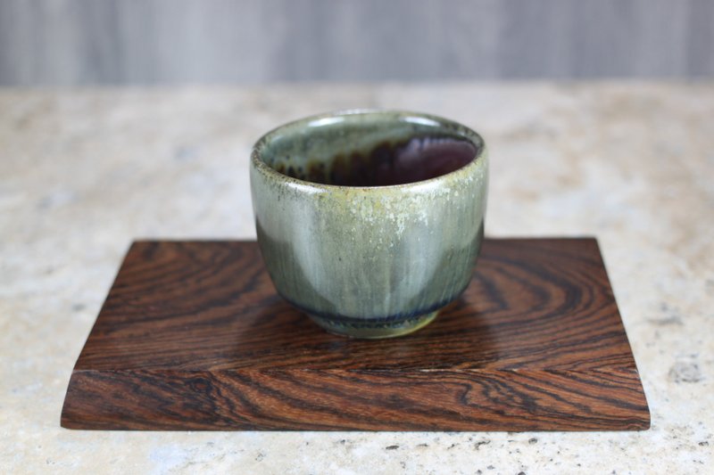 [Thank you, teacher] Natural fallen ash wood fired tea bowl handmade by the famous Ye Minxiang 150ml - ถ้วย - เครื่องลายคราม 