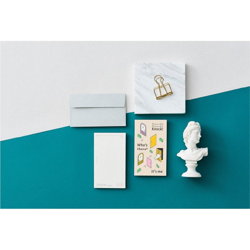 「父なる神と共に歩む」シリーズカード - ドアをノック - はがき・メッセージカード - 紙 多色