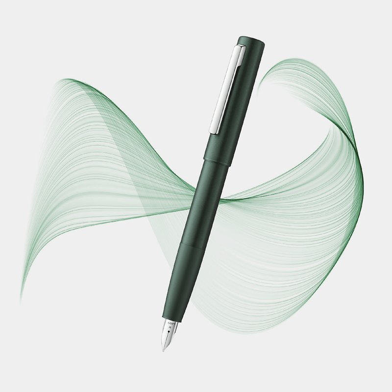 [Free laser engraving] LAMY fountain pen gift box/aion eternal series-olive green - Fountain Pens - Aluminum Alloy Green