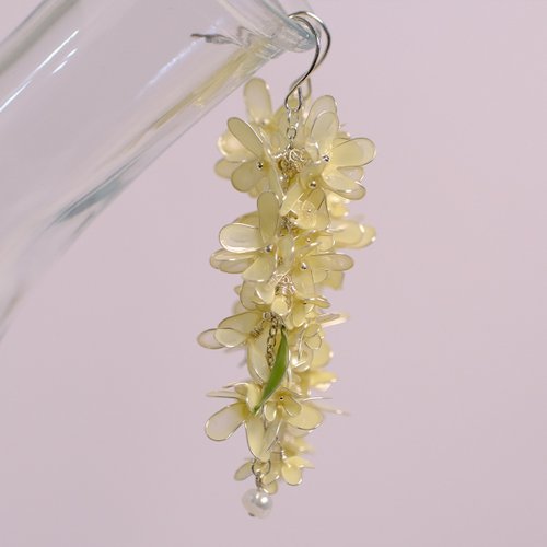the.light 繁花/ 銀木樨 / 垂墜.長耳環.存在感