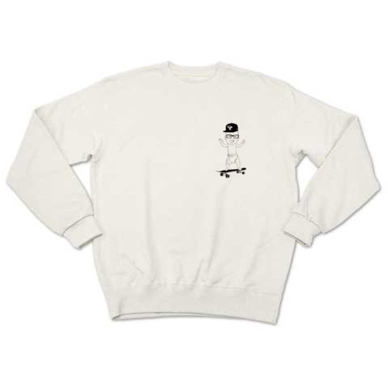Baby Skateboarder one (sweat white) - Women's Tops - Other Materials White