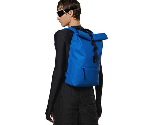 Denmark RAINS] Velcro Rolltop Backpack Waterproof Velcro Rolltop