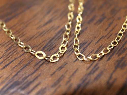 ^_−☆ネックレス【K18】m♡m DOUBLE MOON SETTING NECKLACE(1ZN1134)K18 ネックレス｜スター