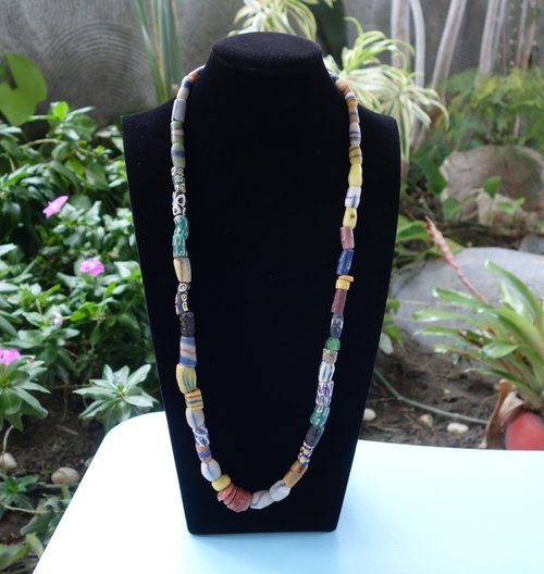 秋冬新ファッション】手作りアンティークビーズオールドグラスビーズ