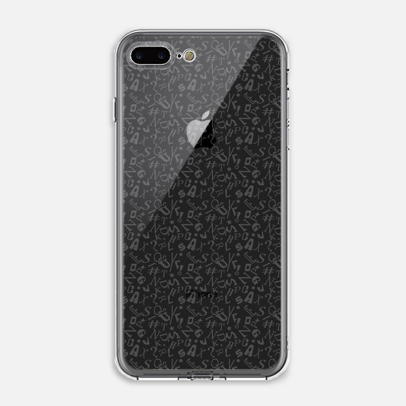 【RANDOM LETTERS】CRYSTALS PHONE CASEi5 iPhone se i6 iPhone 7 Plus - เคส/ซองมือถือ - พลาสติก สีใส