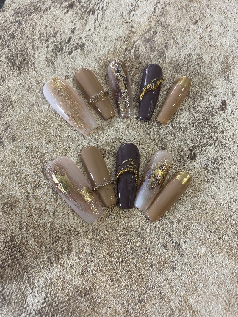 Nail arts/Press on nails/handmade 手工美甲 穿戴甲 貴婦下午茶 - 其他 - 其他材質 