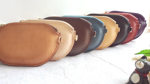 FengFeng.workshop 手工皮革 YF35 手工製作拉鍊鈔票錢包/零錢包/卡片包
