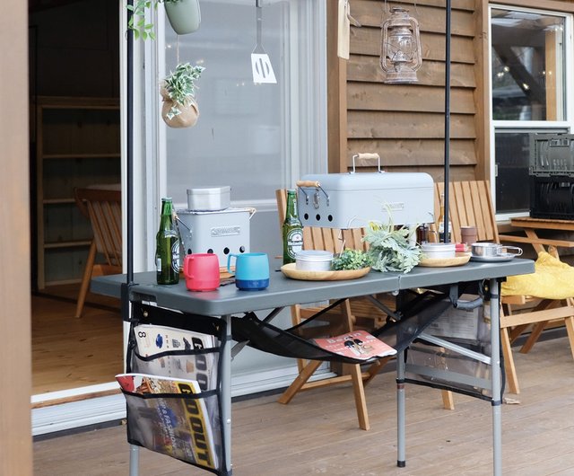 SLOWER military-style portable folding table set (table × 1 + 3