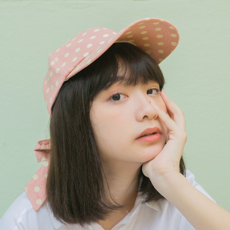 【Quote hat】蝴蝶帽粉紅 :: - 帽子 - 棉．麻 藍色