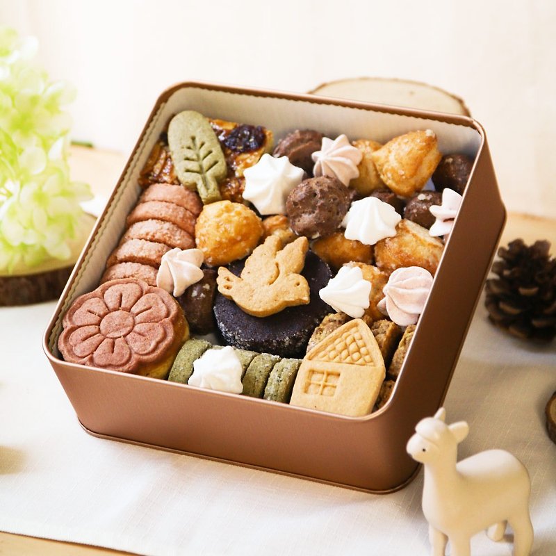 [Forest Fruity] Forest Party Iron Box Biscuits/52 pieces (lactovovo) - Snacks - Fresh Ingredients 