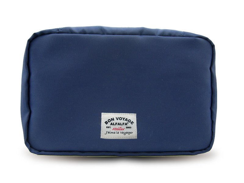 Jaime le Voyage Toiletry Bag - Navy Blue - Toiletry Bags & Pouches - Polyester Blue