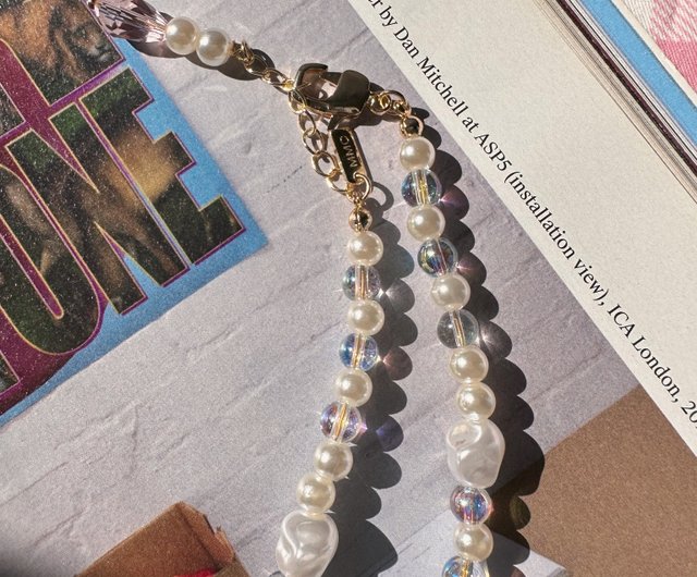 ★PEARLY MORE★ chain drop necklace PEARLY DROP NECKLACE - Shop Mor Mor Chu Necklaces - Pinkoi