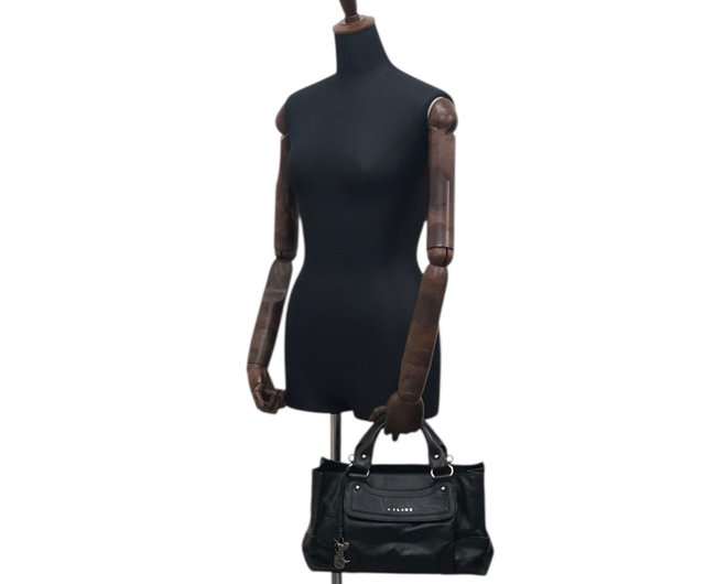 ☆SALL中☆セリーヌ　ブギーバック黒レザーハンドバッグ　美品 CELINE セリーヌ ハンドバッグ ブギーバッグ レザー ブラック