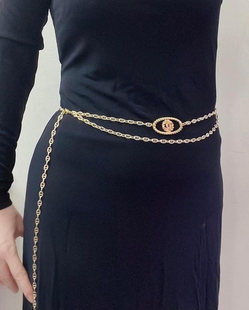 Fantasy Vintage 老件新作 小香墜子腰鍊 項鍊 二戴 Reworked