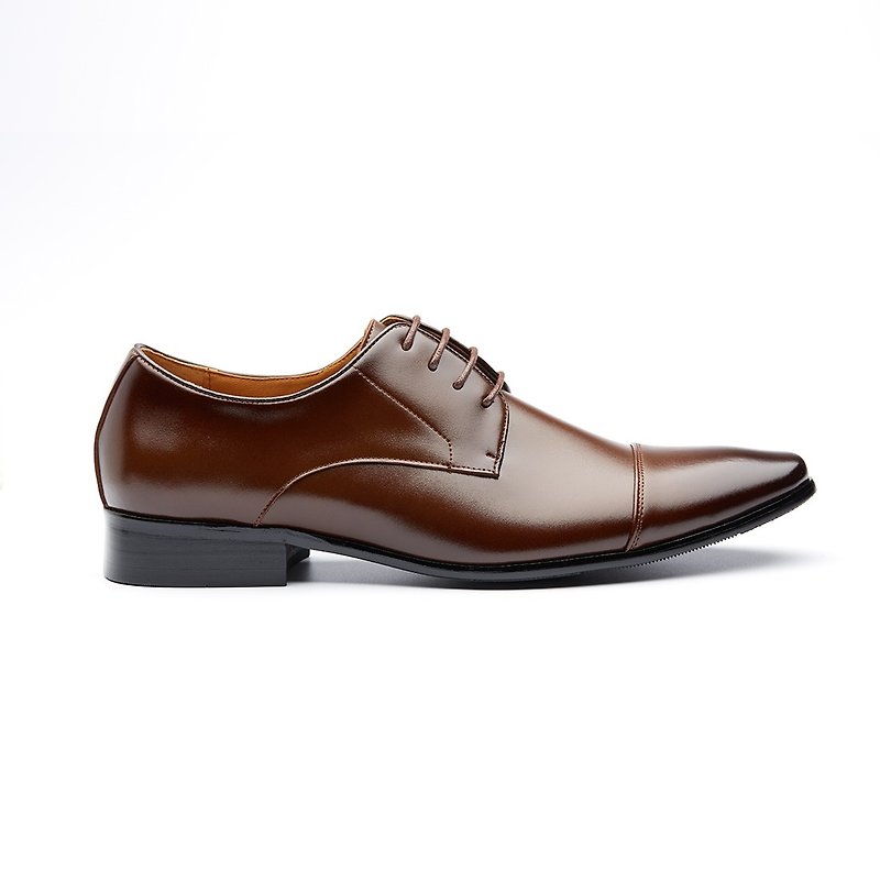 Cornwallis Leather Shoes KG80042 Dark Brown - Men's Leather Shoes - Genuine Leather Brown