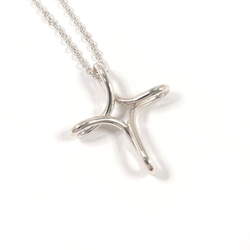 【日本直送 中古美品】ティファニー TIFFANY&Co. ネックレス インフィニティ クロス エルサペレッティ シルバー925 - 項鍊 - 純銀 銀色