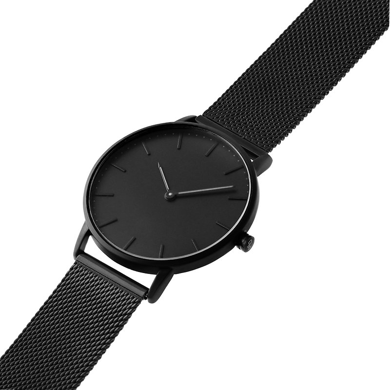 Blackout 36 – Stainless Steel Mesh - นาฬิกาผู้หญิง - วัสดุอื่นๆ สีดำ
