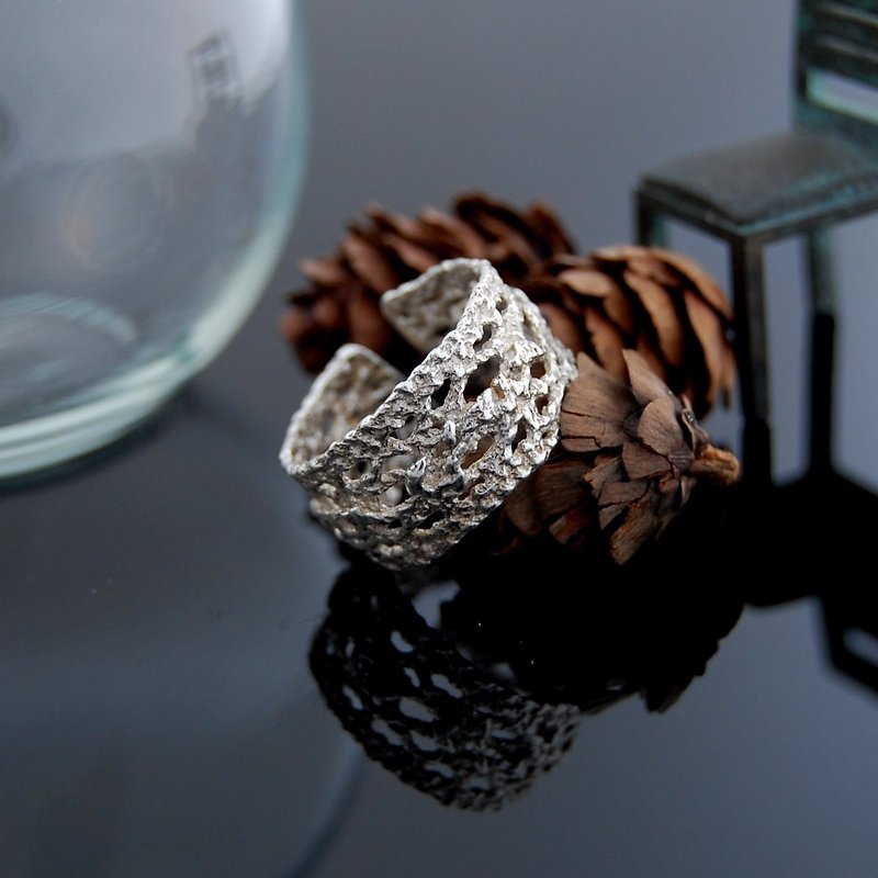 Walk Silver Lace Ring - number 9 (live primaries around.) - General Rings - Sterling Silver 