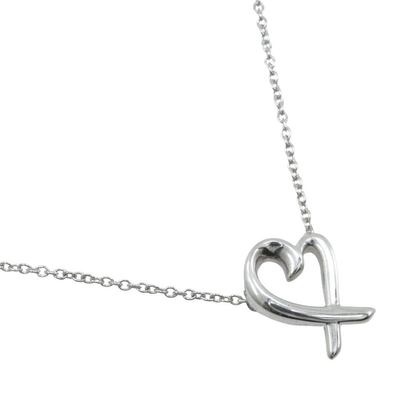 【日本直送】ティファニー TIFFANY&Co. ラビングハート ネックレス パロマ・ピカソ シルバー925 ハート 約1.8g レディース【中古】 - 項鍊 - 銀 銀色