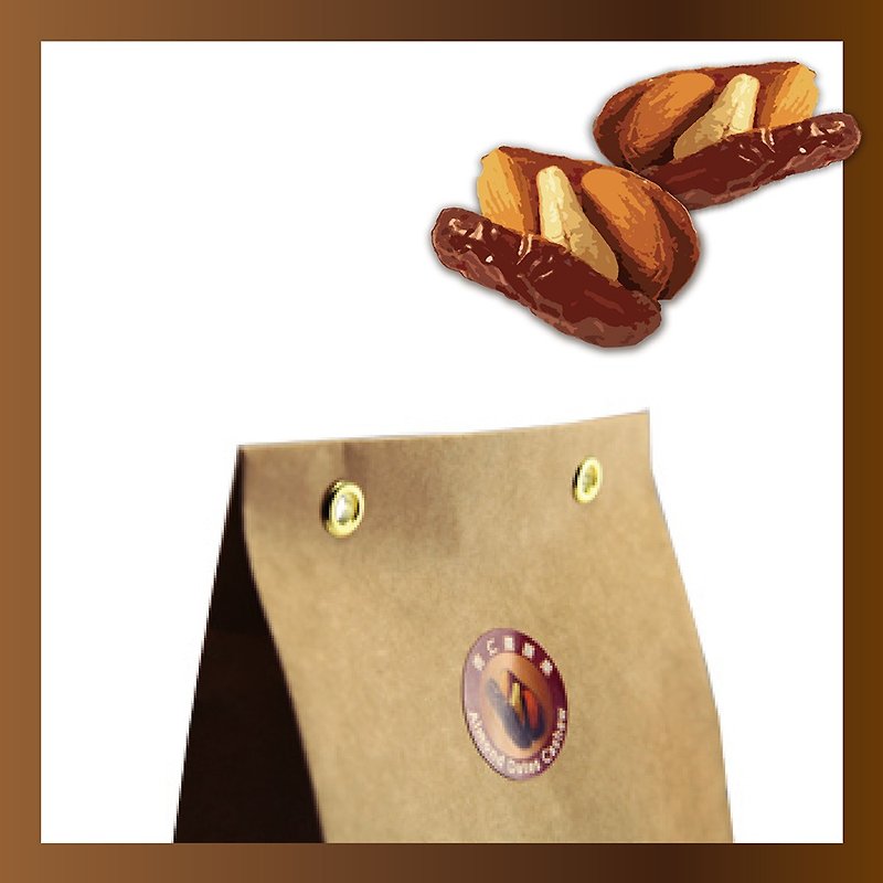 Mr.BIG / Almond Dates / 450g Gift Bag - ถั่ว - กระดาษ 