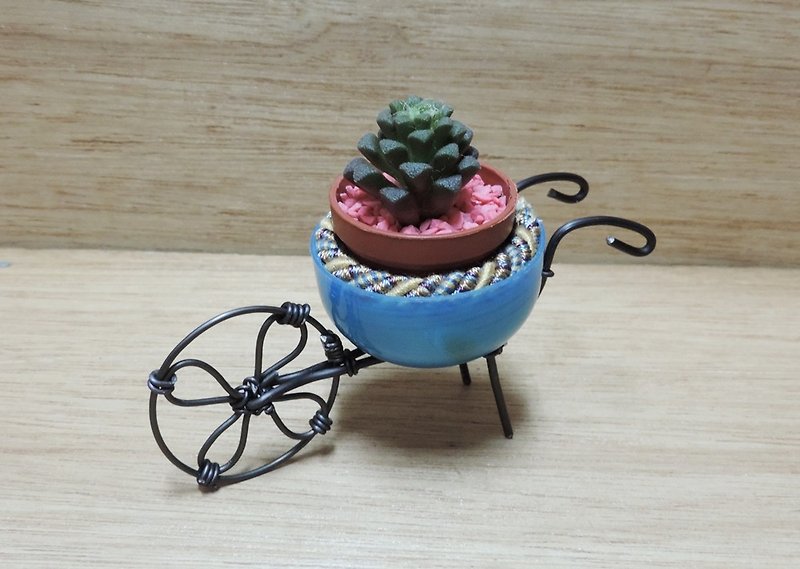 Japanese style ‧ Garden cart ‧ Succulents - Plants - Other Materials 