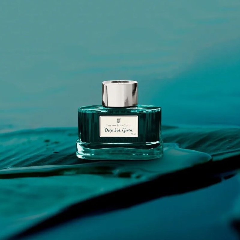 【Graf von Faber-Castell】75ml鋼筆墨水-深海綠(原廠正貨) - 其他 - 顏料 綠色