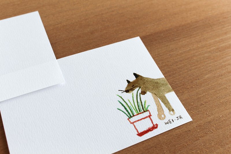 Meow daily small Kanazawa day kakunori - Cards & Postcards - Paper Blue