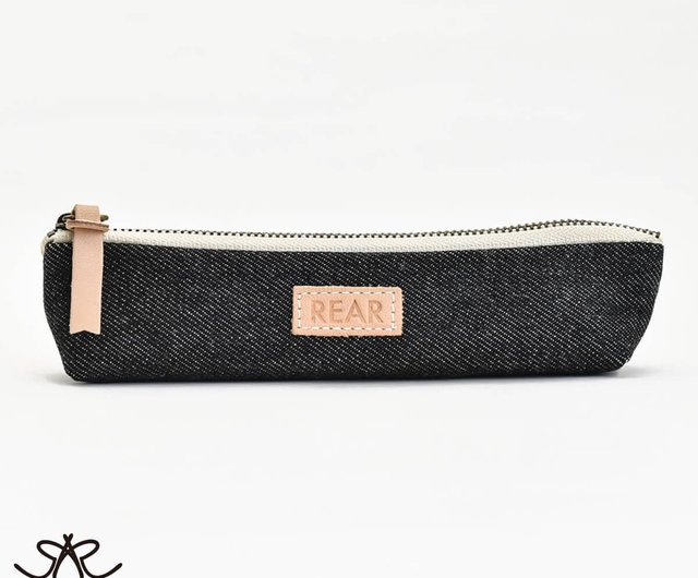 岡山デニム ペンケース 栃木レザー 筆箱 文房具 pencase