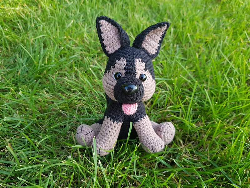 Dog German Shepherd, cute toy for children, soft toy - ของเล่นเด็ก - ผ้าฝ้าย/ผ้าลินิน 