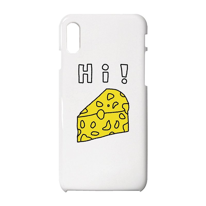 Hi, cheese iPhone case - Phone Cases - Plastic White