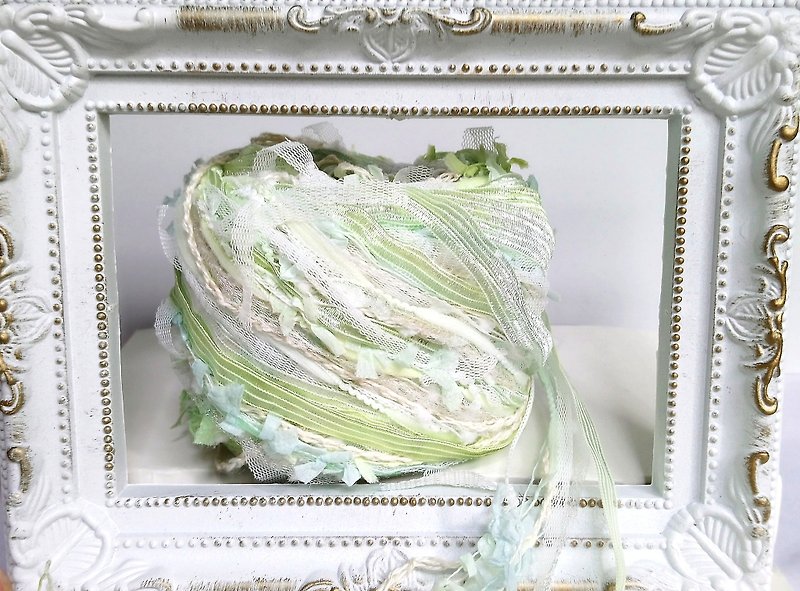 日本混合紗線 - 編織/羊毛氈/布藝 - 聚酯纖維 綠色