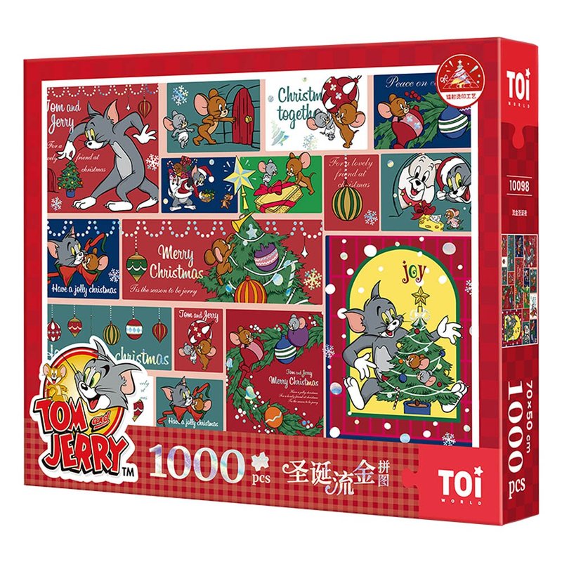 TOi Tuyi [Golden Night] 1000-piece Tom and Jerry DIY animation illustration board game - Puzzles - Paper 