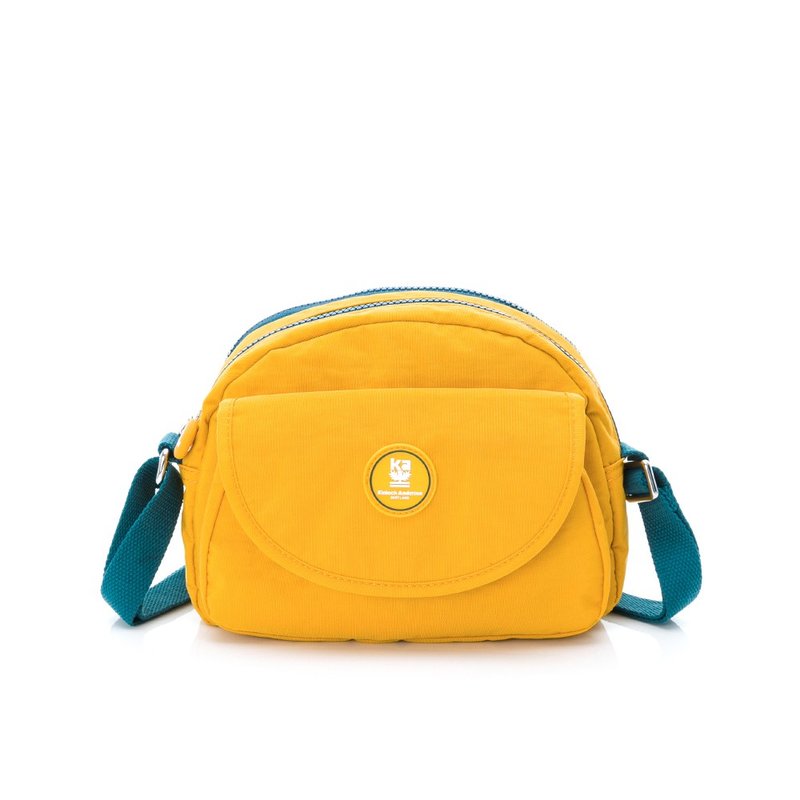 【Kinloch Anderson】Misty Forest Flap Side Bag-Yellow - กระเป๋าแมสเซนเจอร์ - ไนลอน สีเหลือง