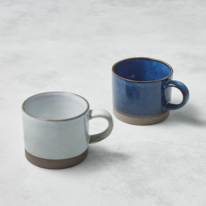 Japanese Mino-yaki-Natural Glaze Mug-Pair Cup Set (2 Pieces)-290ml - Mugs - Pottery Multicolor