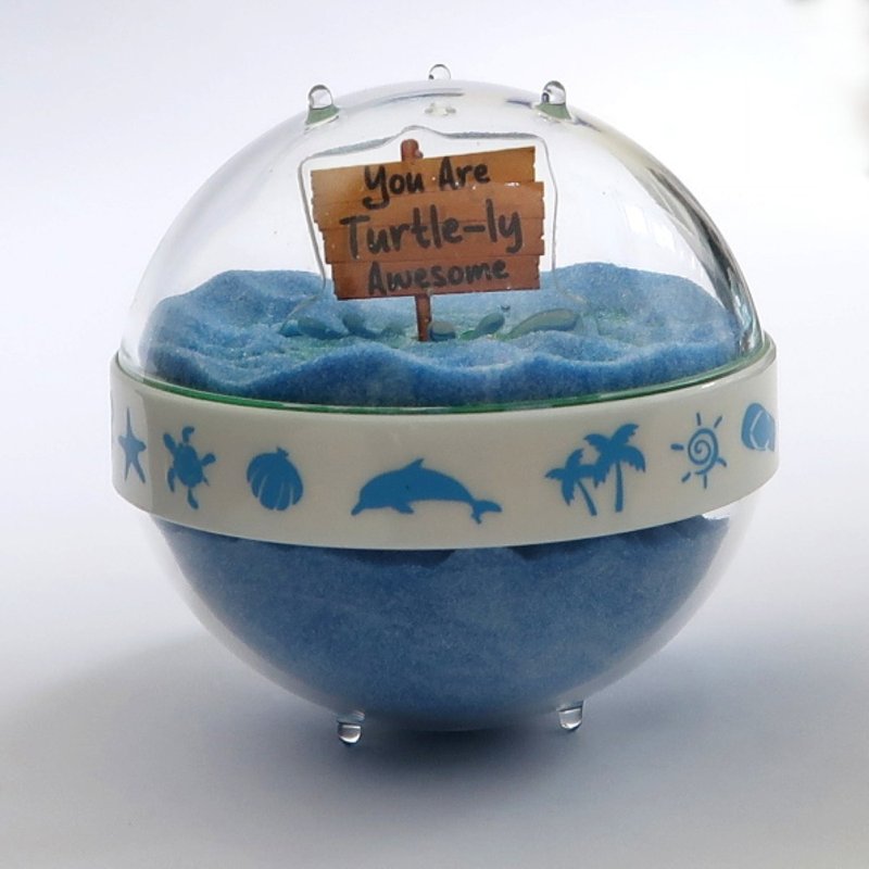 【夏日海洋】海洋/海龜/you are turtle-ly awesome 雙面沙漏 - 擺飾/家飾品 - 壓克力 