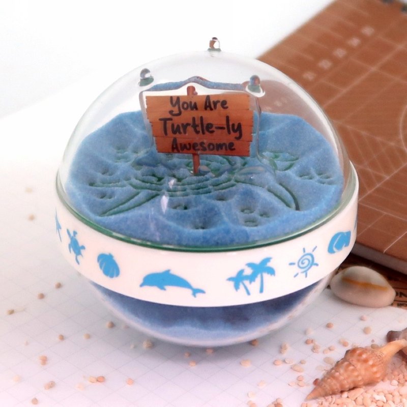 【夏日海洋】你是烏龜真棒!/You are turtle-ly awesome 海龜雙關 - 擺飾/家飾品 - 壓克力 