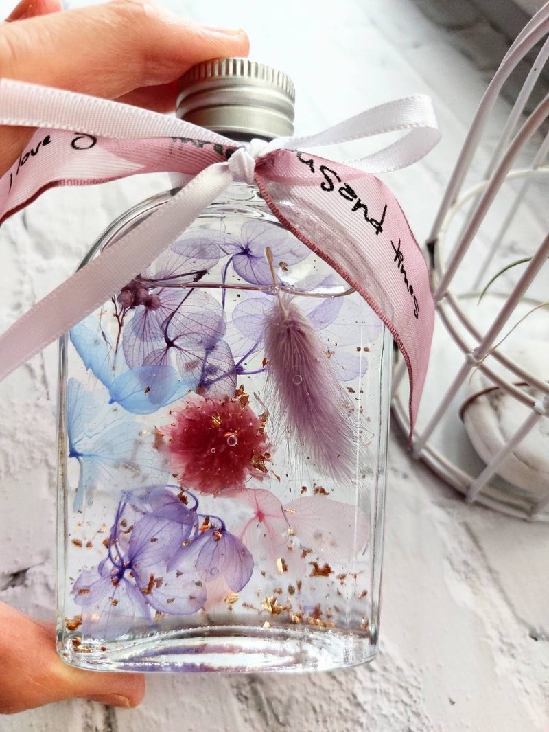 Ziyang floating bottle floating flowers congratulations on birthdays, festivals, Christmas, Valentine's Day - Dried Flowers & Bouquets - Plants & Flowers 