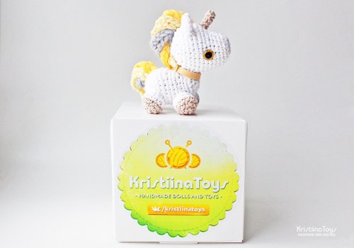 あみぐるみユニコーンかぎ針編みユニコーン小さなユニコーン