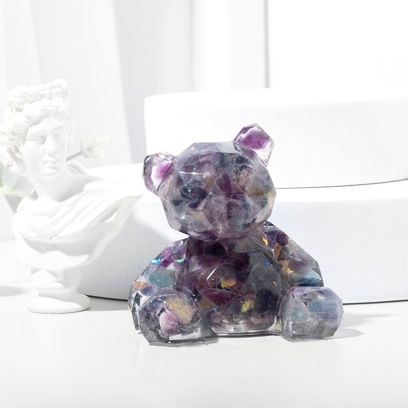 [Wishing Cute Pet] [Diamond Bear] A variety of crystals are available - ของวางตกแต่ง - คริสตัล หลากหลายสี