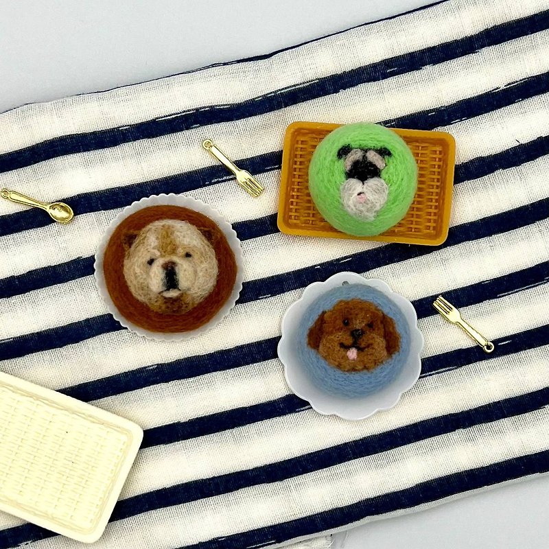 客製寵物軟糖磁鐵 - 磁石貼/磁鐵 - 羊毛 多色