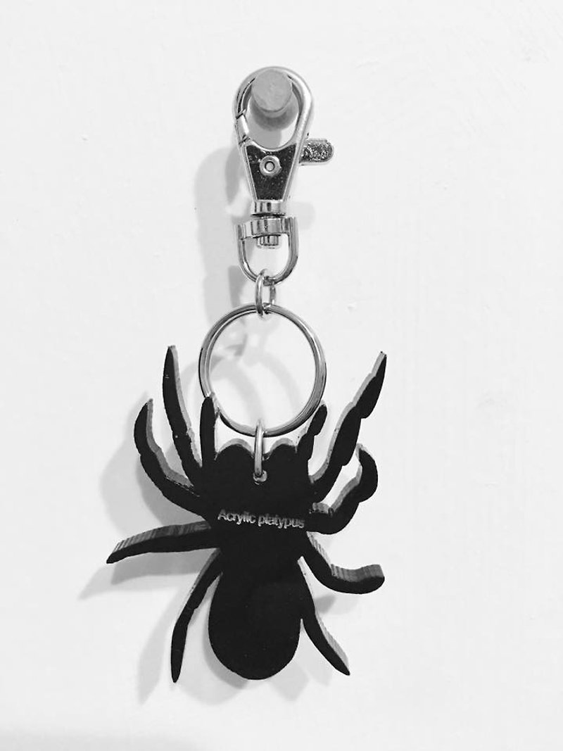Lectra Duck▲Black Widow Spider▲Necklace/Keyring/Dual-use\Add a dog, cat, and cat postcard - Necklaces - Acrylic 
