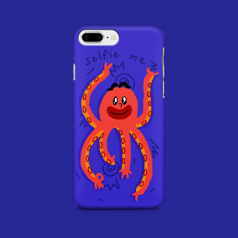 Octopus-Purple phone case - 手機殼/手機套 - 塑膠 藍色