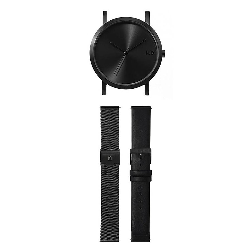Minimal Watches : TITANIUM SET - นาฬิกาผู้หญิง - โลหะ สีดำ